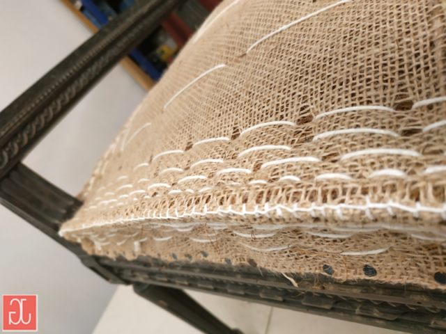 Garniture traditionnelle en crin piquée - Aurélie Legrand tapissière