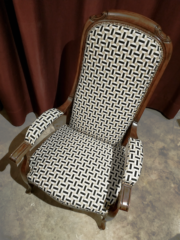 Réfection fauteuil Voltaire - Aurélie Legrand tapissière